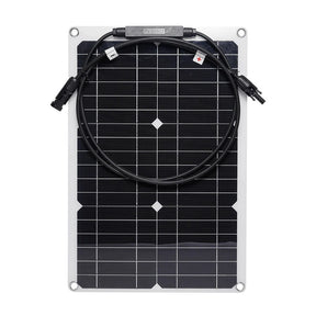 20W flexible solar panel — panel with MC4 leads