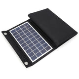20W foldable solar charger — partly folded panel