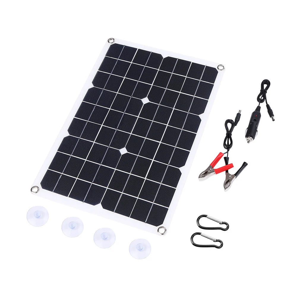 20W peak 20W solar battery charger — panel and battery-charging accessories