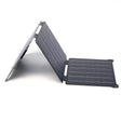 21W foldable solar charger — three-section charger partly folded