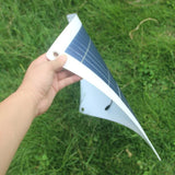 Hand gently bending the flexible panel edge