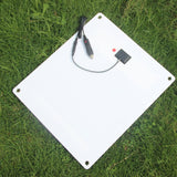Rear panel with vehicle plug lead connected