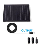 25W solar panel output cable with adapter plugs