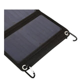 28W foldable solar charger — hanging eyelets and carabiners