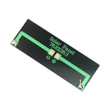 Rear polarity markings and solder pads