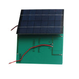 2W mini solar panel — front and rear panel