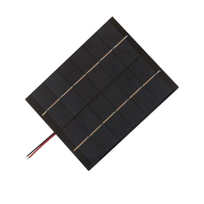 2W mini solar panel — laminated panel and wires