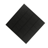 2W mini solar panel — square monocrystalline panel face