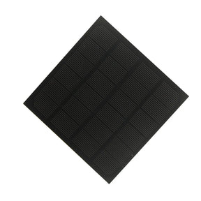 2W mini solar panel — square monocrystalline panel face