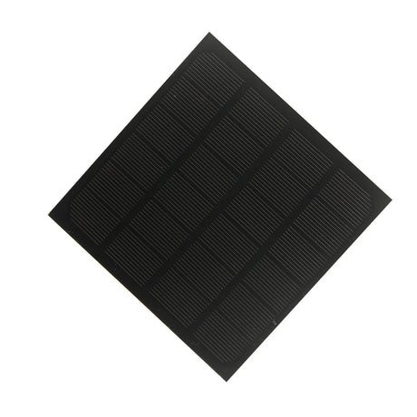 2W mini solar panel — square monocrystalline panel face