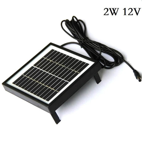 2W glass solar panel — 2W12V framed module