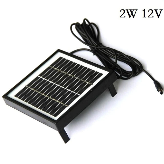 2W glass solar panel — 2W12V framed module