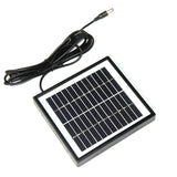 2W glass solar panel — panel and DC cable