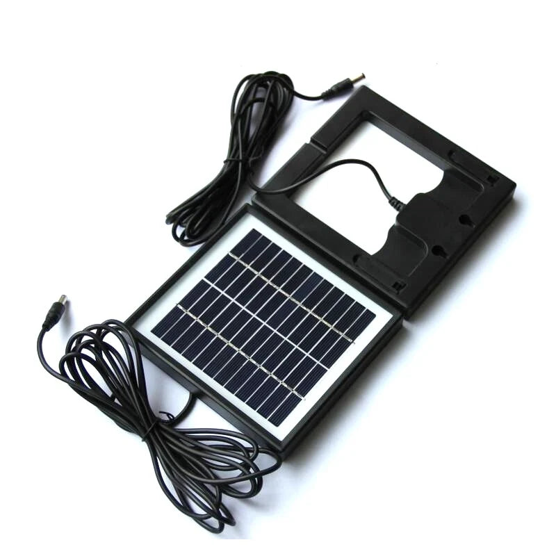 2W glass solar panel — panel front and rear
