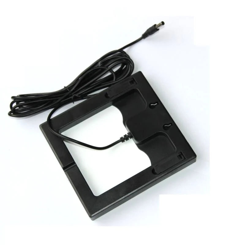 2W glass solar panel — rear frame and cable