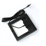 2W glass solar panel — rear frame and cable