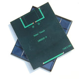 2W mini solar panel — rear solder contacts