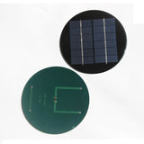 2W 2W round mini solar panel — round front and rear