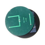 2W 2W round mini solar panel — round rear and cell face