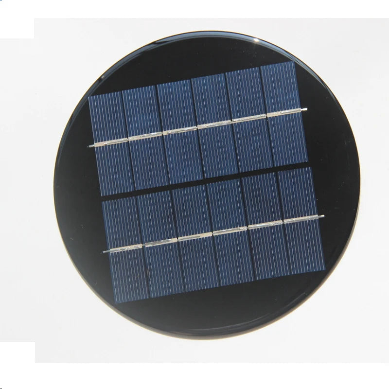 2W 2W round mini solar panel — round150mm cell face