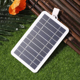 2W solar panel — angled panel on grass