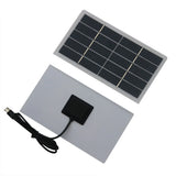 2W solar panel — front and rear module