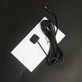 Rear connection box and attached cable on the mini solar panel