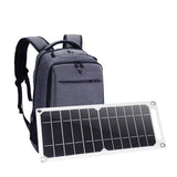 2W / 6W USB backpack solar panel — large panel beside backpack
