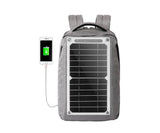 2W / 6W USB backpack solar panel — large panel on backpack demonstration