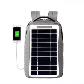 2W / 6W USB backpack solar panel — small panel on backpack demonstration