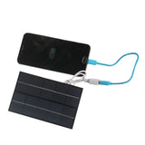 2W solar panel — USB panel charging demonstration