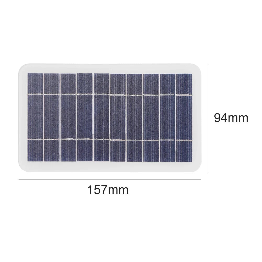 2W panel option 2W USB solar panel — 157x94mm dimensions