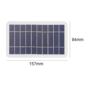 2W panel option 2W USB solar panel — 157x94mm dimensions
