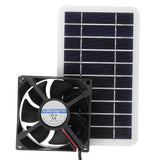 2W solar fan kit — front panel and exhaust fan