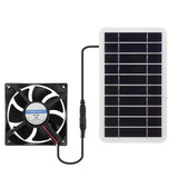 2W solar fan kit — panel and fan connected