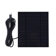 3.3W camera solar panel — panel and USB-C cable