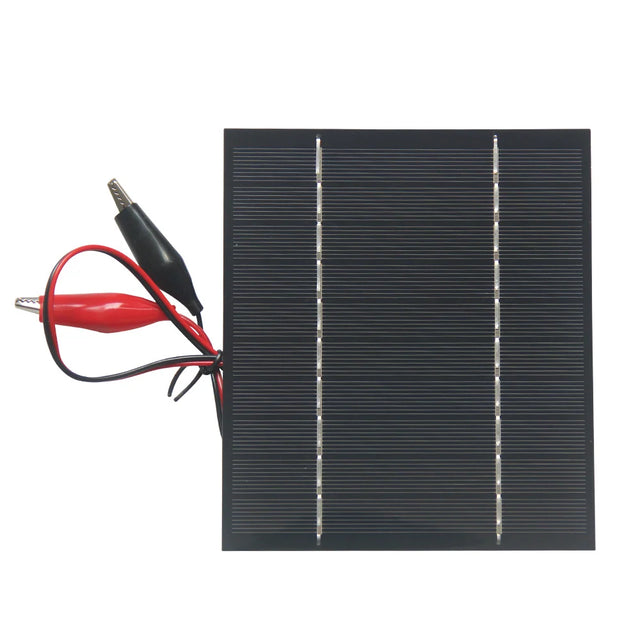 3.5W solar panel — solar panel and alligator clips