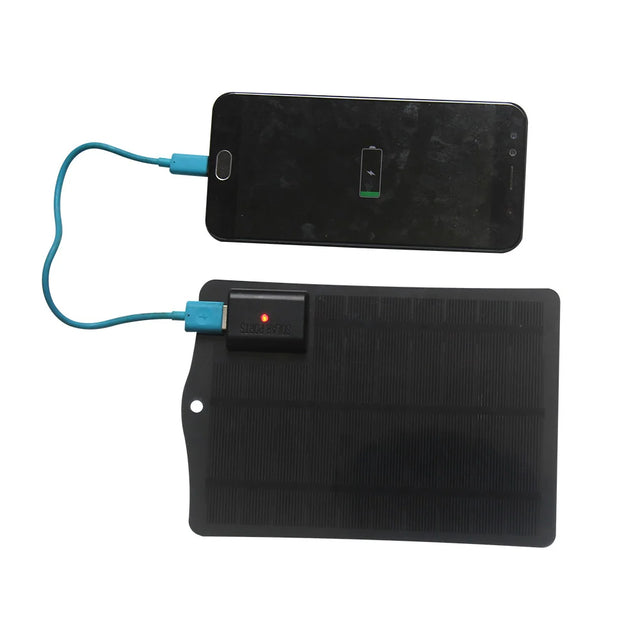 3.5W solar panel — black panel charging demonstration