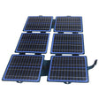 30W foldable solar charger — six-section charger unfolded