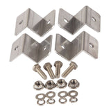 Solar Panel Z Brackets Mounting Kit, 4PCS Aluminum Set for RV Boats Off Grid Roof