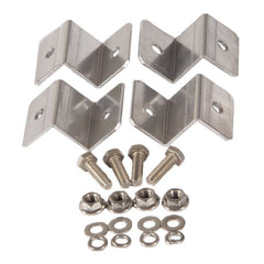 Solar Panel Z Brackets Mounting Kit, 4PCS Aluminum Set for RV Boats Off Grid Roof