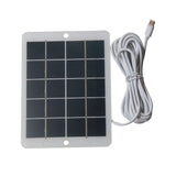 3W camera solar panel — panel and USB-C lead