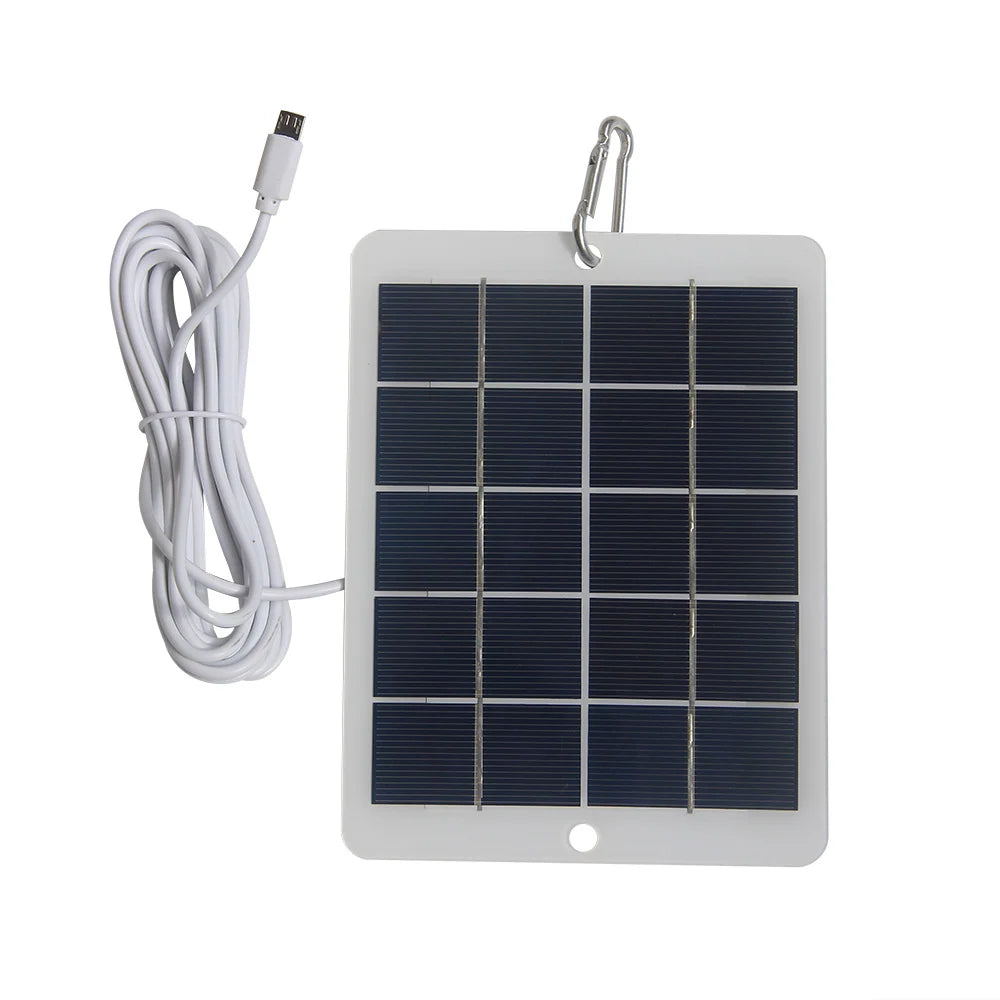 3W camera solar panel — panel and carabiner