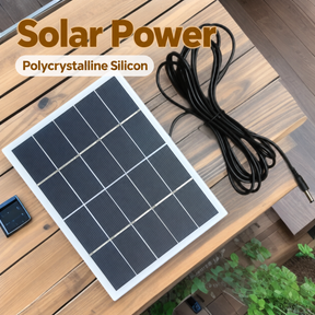 3W 3W solar panel — English solar panel and polycrystalline material labels