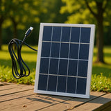 3W 3W USB-C solar panel — USB-C panel outdoors