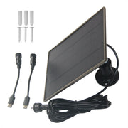 3W camera solar panel — battery camera solar panel and adapters