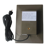 3W camera solar panel — rear battery housing and cable