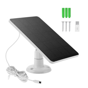 3W or 4W panel packages camera solar panel — white 4W panel and adapter