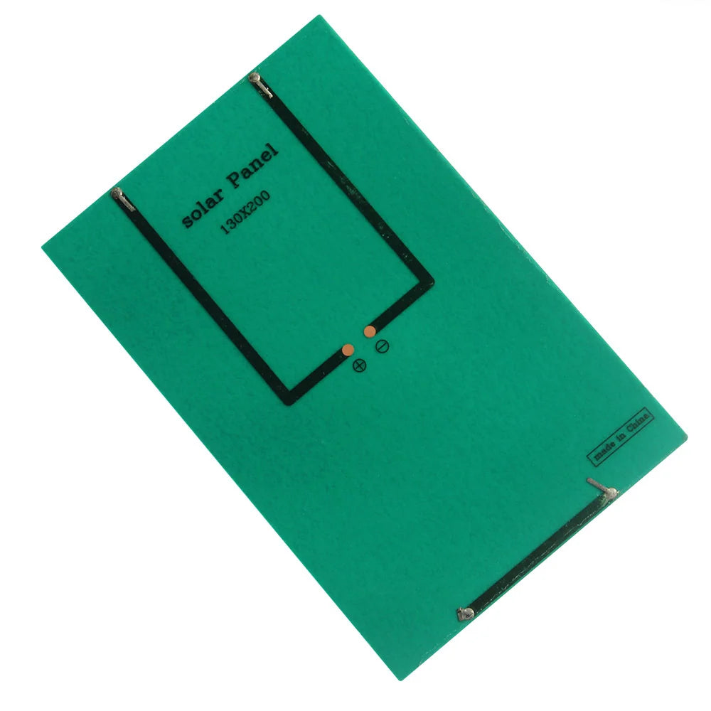 4.2W mini solar panel — green rear solder contacts