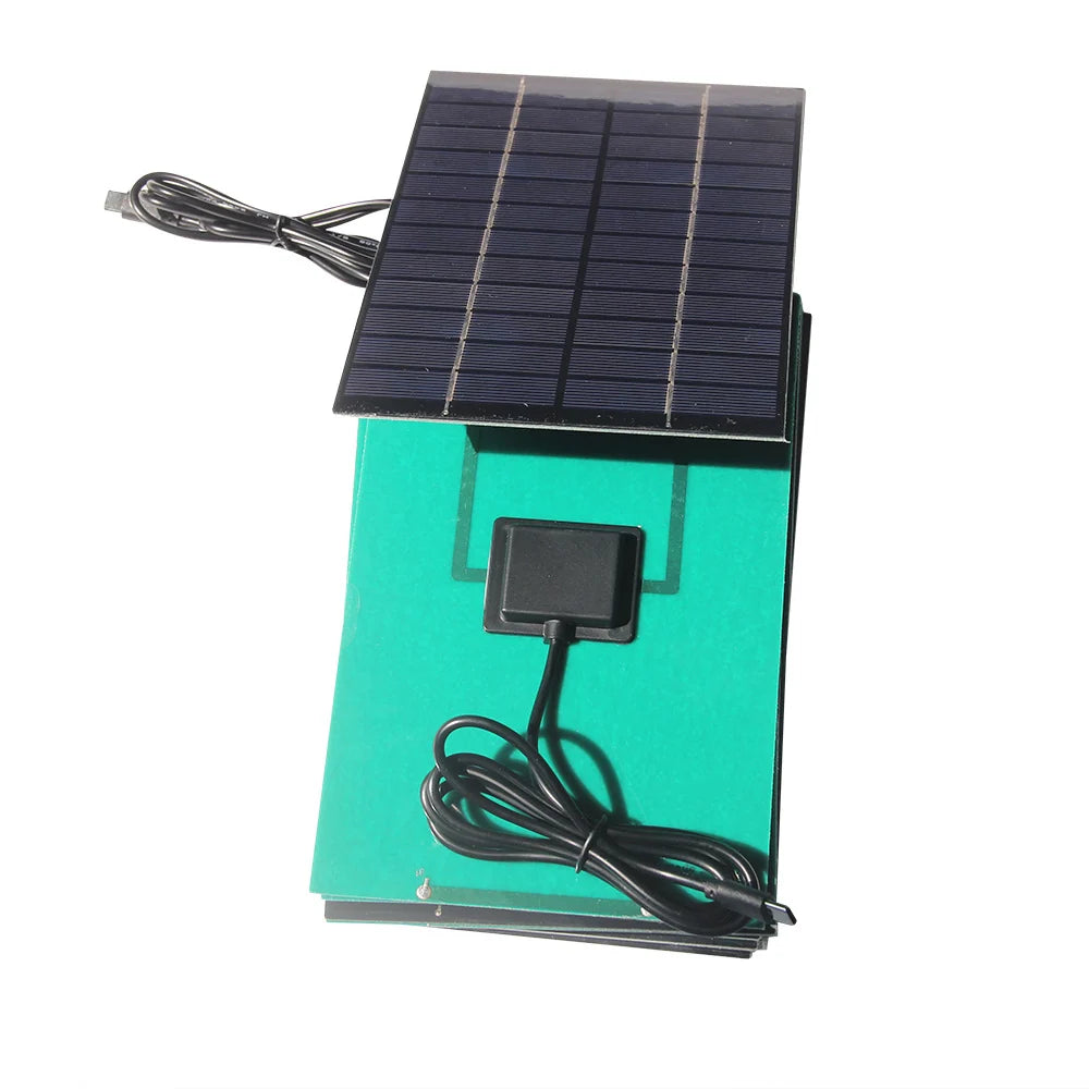 4.2W 4.2W 12V solar panel — panel front and rear stacked